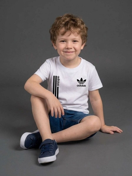 O‘g‘il va qiz bolalar uchun ADIDAS bosma naqshli sport futbolkasi