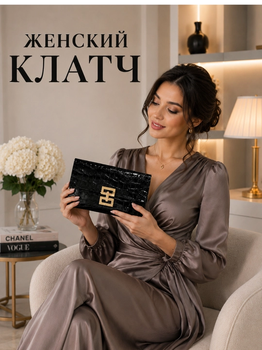 Женский клатч, кошелёк для девушек