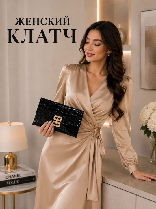 Женский клатч, кошелёк для девушек