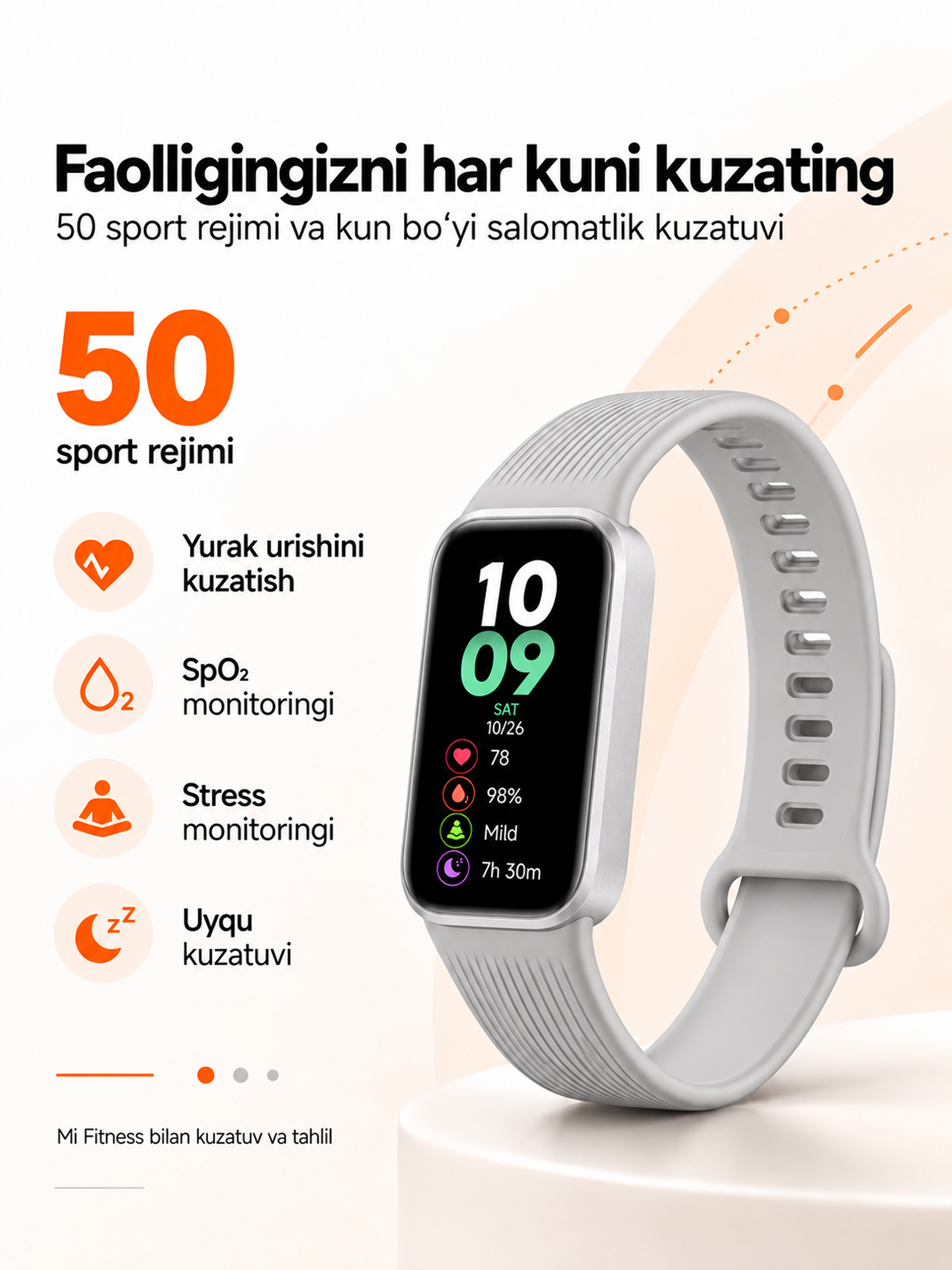Xiaomi Smart Band 11 Active fitnes brasleti, 21 kungacha ishlaydi, 50 sport rejimi, Global