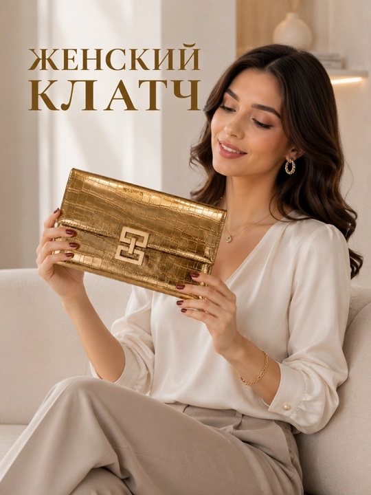 Женский клатч, кошелёк для девушек - 