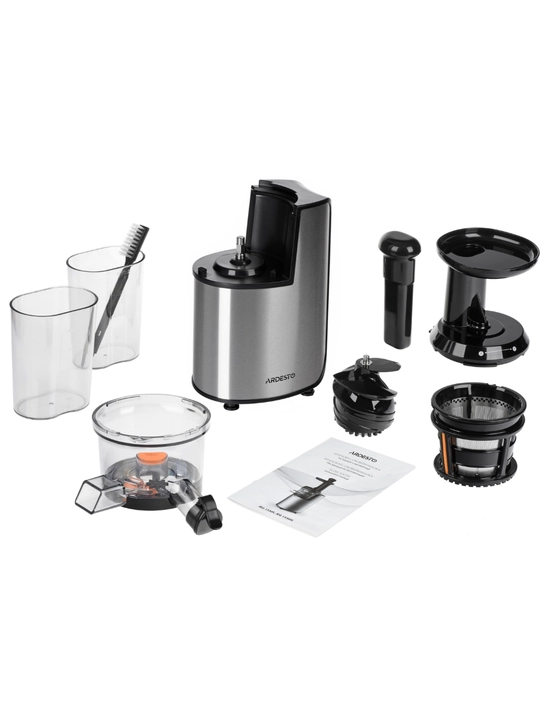 Shnekli sharbat chiqargich Ardesto JEG-1330S, 200W, 0.6L, revers, kumush