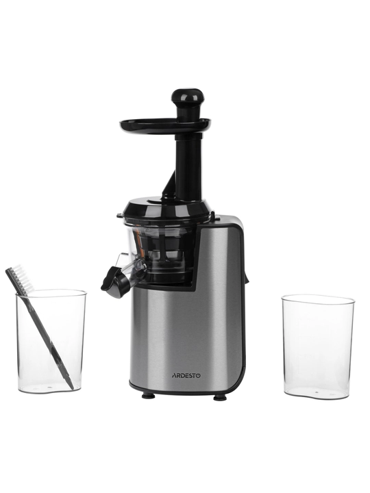 Shnekli sharbat chiqargich Ardesto JEG-1330S, 200W, 0.6L, revers, kumush