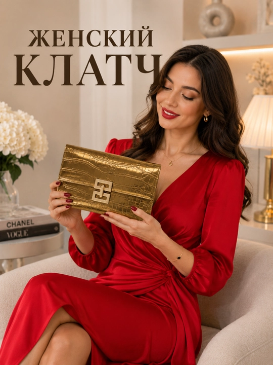 Женский клатч, кошелёк для девушек
