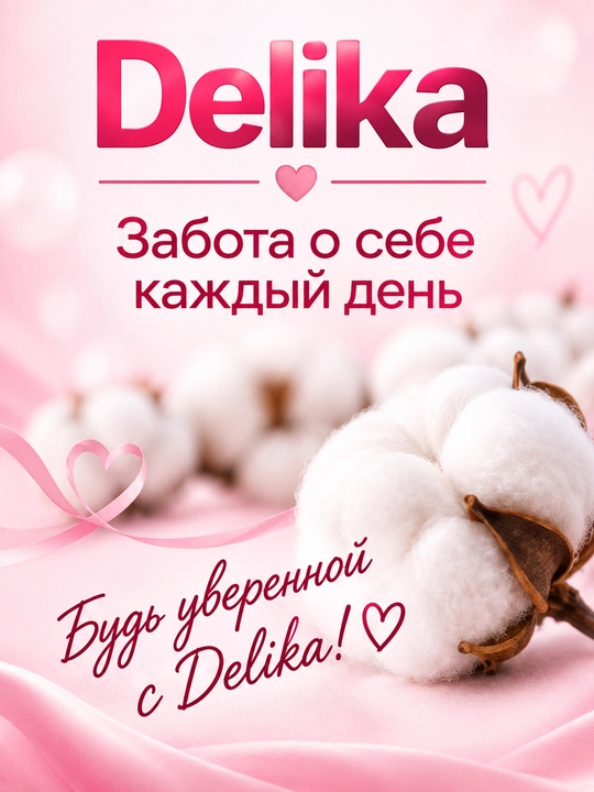 Delika Ultra yupqa gigiyenik prokladkalari