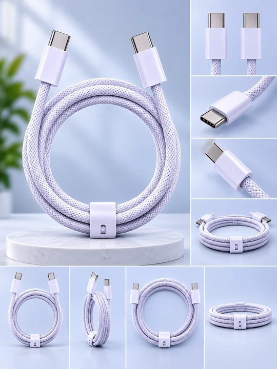 C Безопасное и быстрое зарядное устройство (Type-C — Type-C) - 
