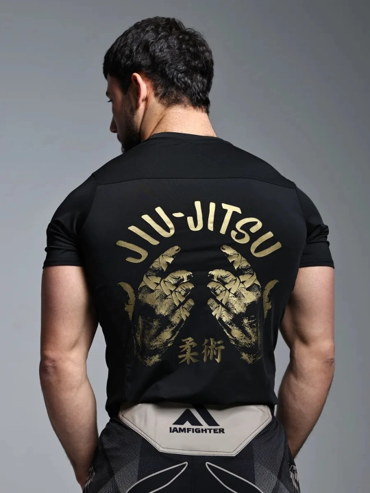 Kompression futbolka, sport, erkaklar uchun, fitnes uchun iamfighter - 