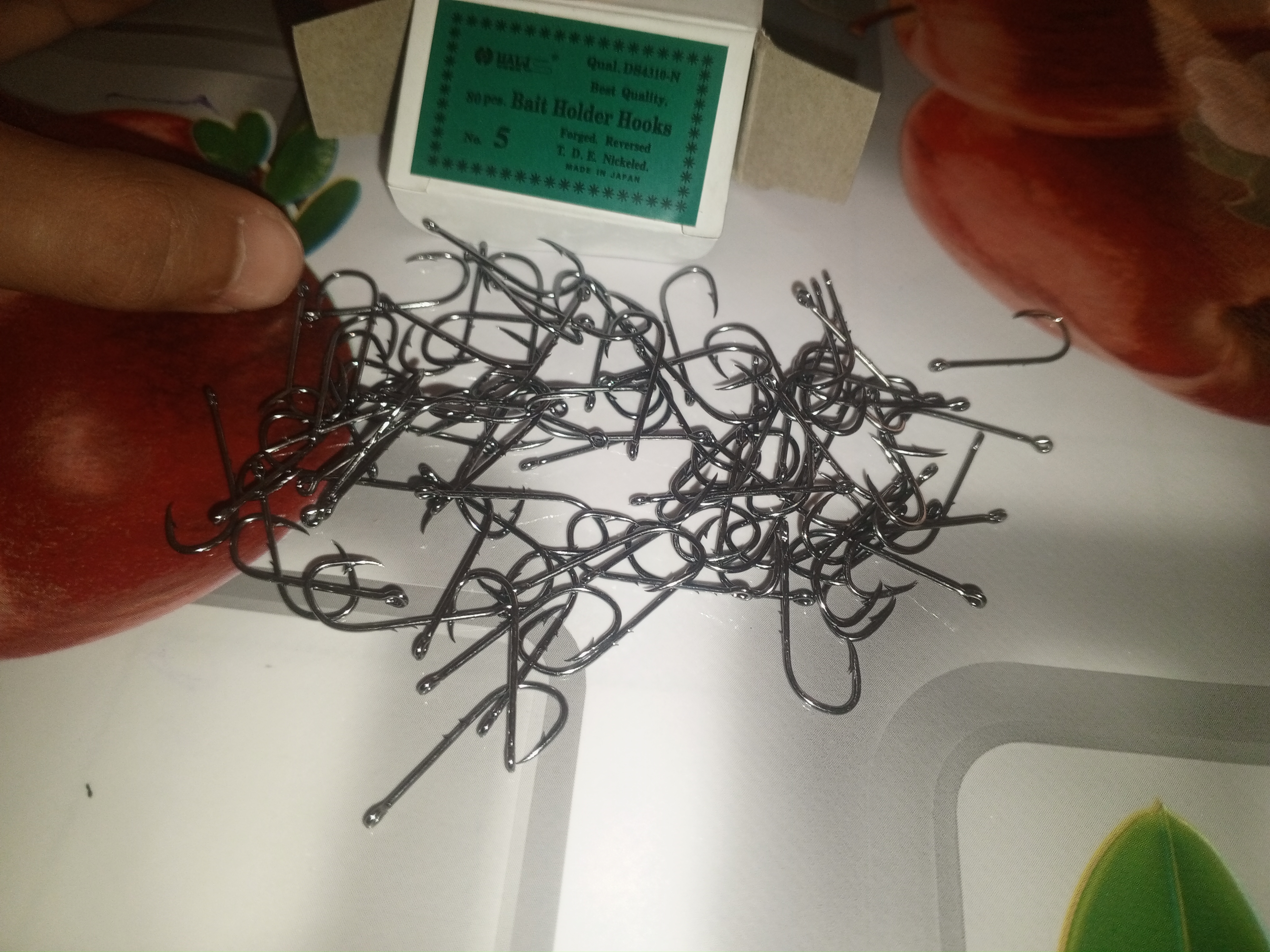 Крючки рыболовные Bait holder hooks