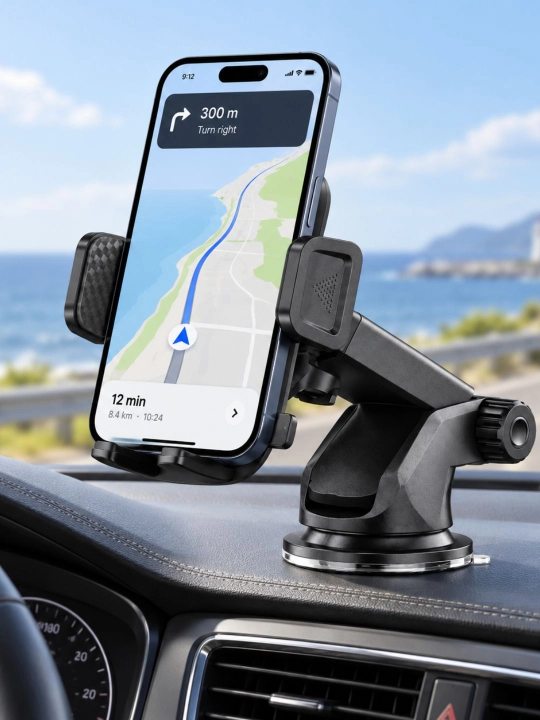 Earldom EH194 avtomobil uchun telefon ushlagichi, vakuumli so‘rg‘ich, 360°