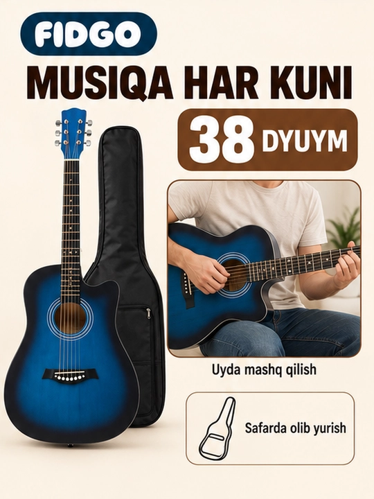 Akustik gitara, FIDGO to‘plamida 30 ta aksessuar
