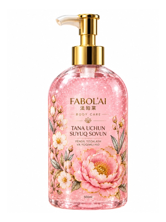 FABOL’AI Luxury Body Care жидкое мыло для тела с цветочным ароматом, 500 мл
