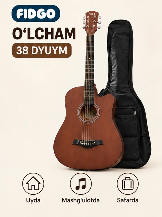 Akustik gitara, FIDGO to‘plamida 30 ta aksessuar