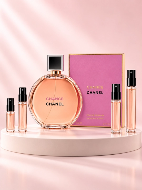 Chanel Chance ayollar atirlari, parfyumeriya suvi Eau de Parfum, gul-ziravor ifori