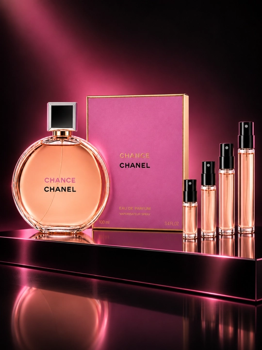 Chanel Chance ayollar atirlari, parfyumeriya suvi Eau de Parfum, gul-ziravor ifori