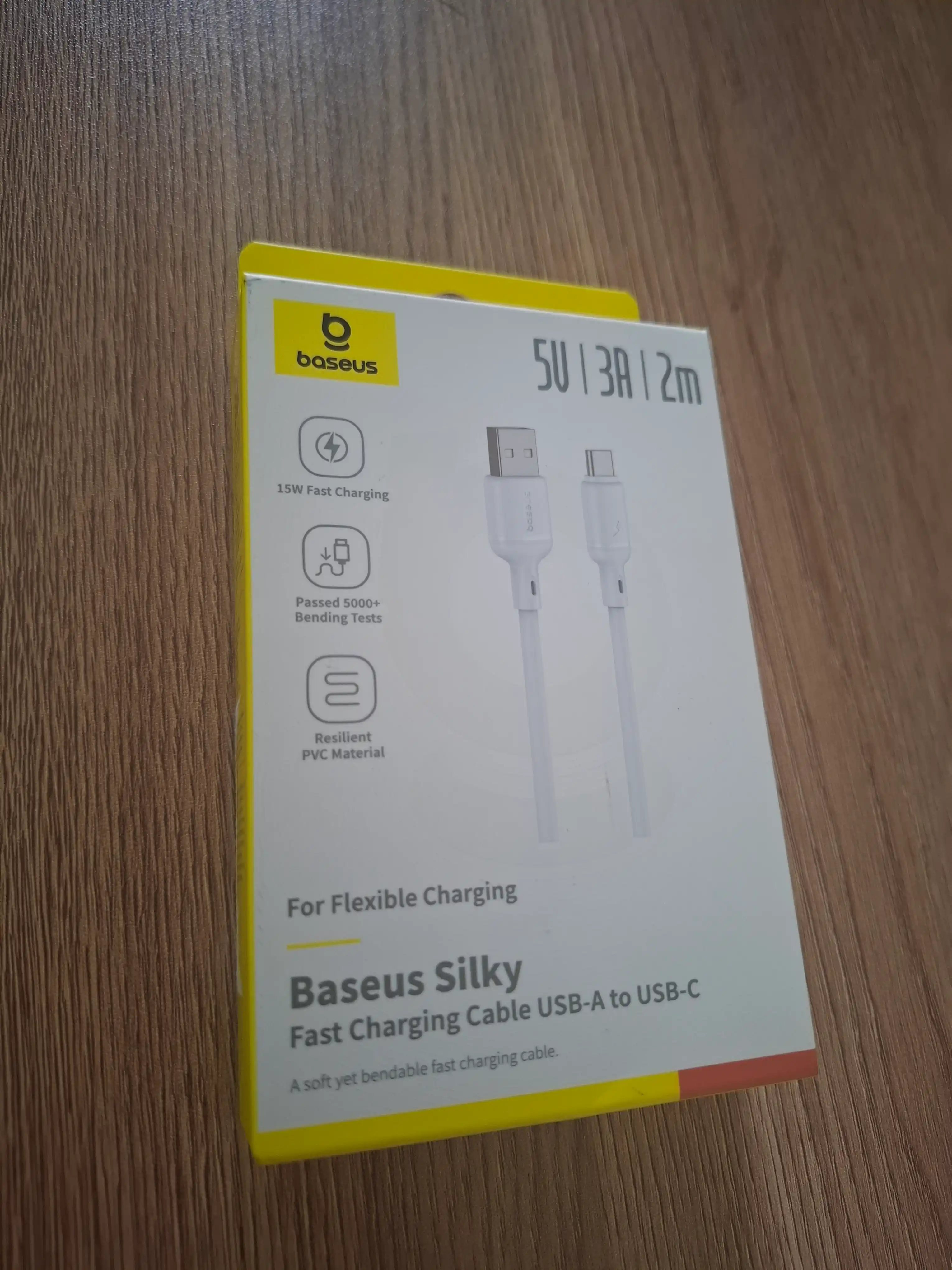 Kabel Baseus Silky USB-A to USB-C 3A, 1 va 2 metr
