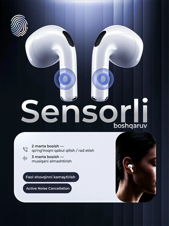 Pods 4 Bluetooth quloqchinlari, ANC simsiz quloqchinlar