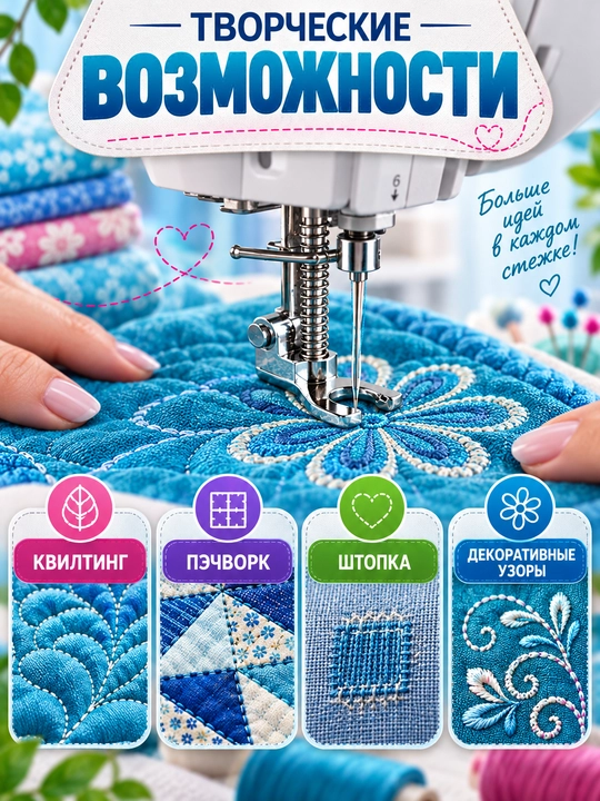 Лапки для швейной машины, для вышивки, квилтинга и свободной стежки
