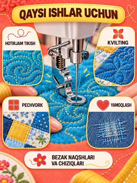 Лапки для швейной машины, для вышивки, квилтинга и свободной стежки
