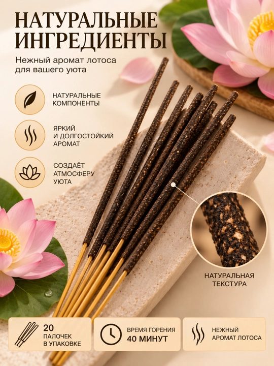 Uy uchun xushbo‘y tayoqchalar aromatli tayoqchalar 20 dona