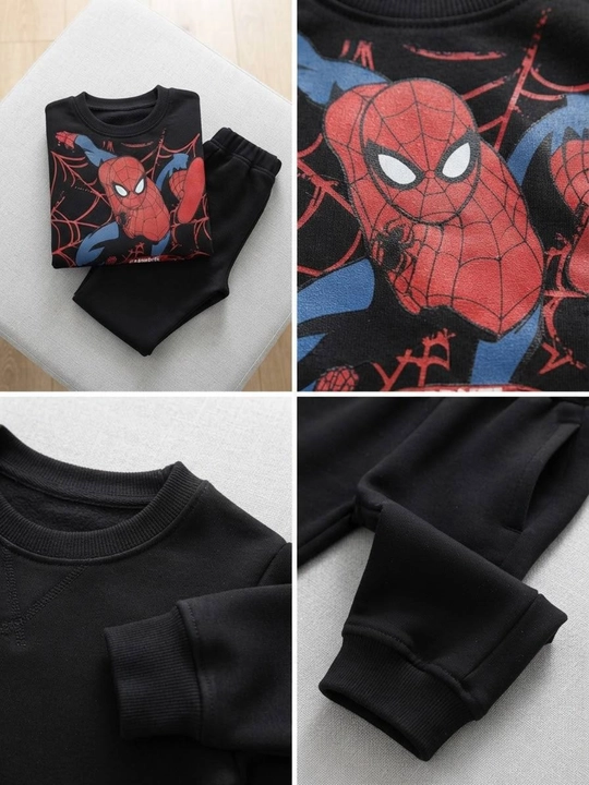 Spiderman o'g'il bolalar uchun dvoyka, o'rgimchak odam paxtadan kiyimi, superqahramonlar