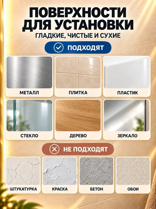Hammom uchun metall devor tokchasi burg‘ilashsiz 30 sm, qora