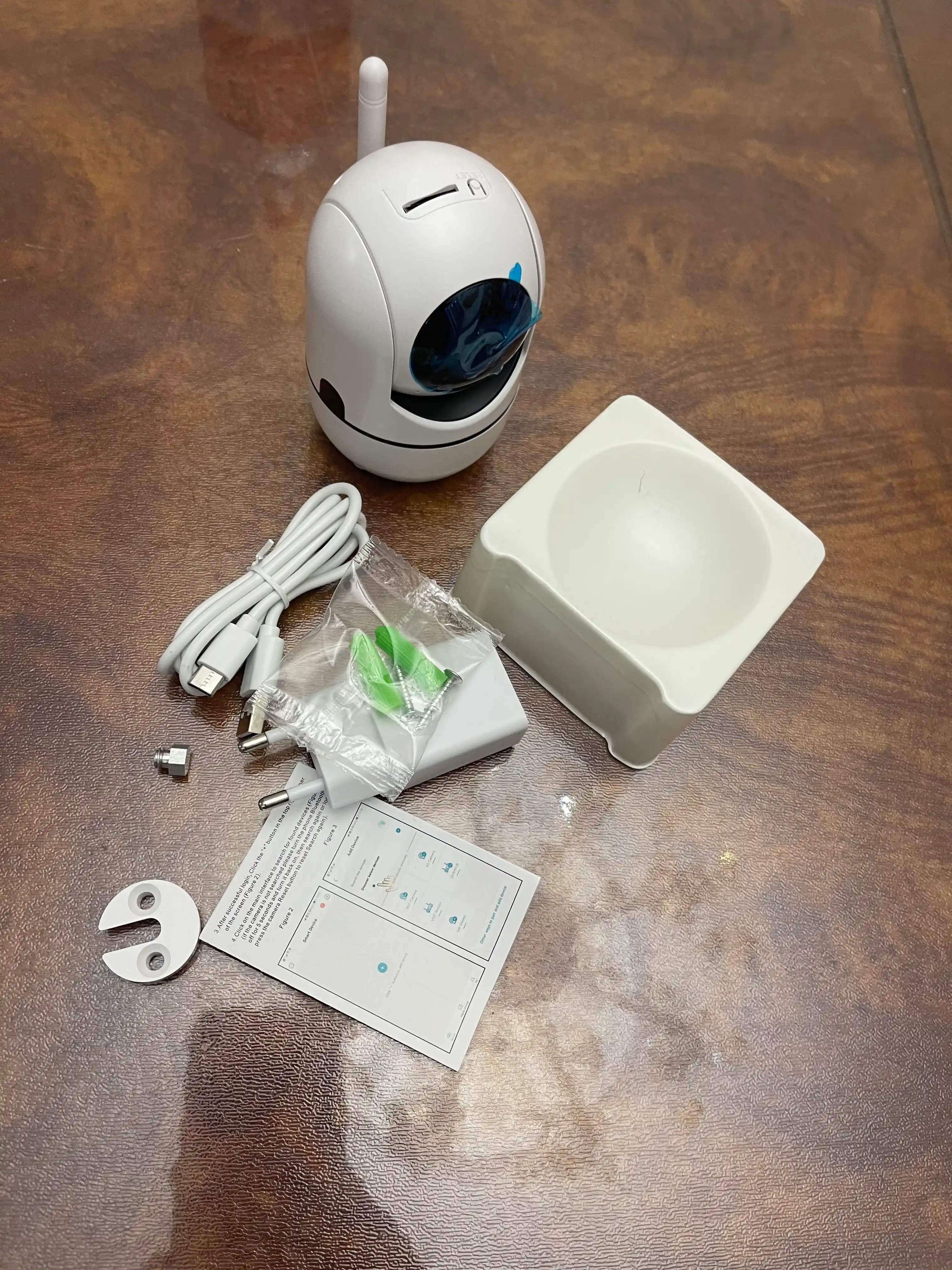 Kuzatuv kamerasi, aqlli Wi-Fi kamera, 360° Full HD kamera
