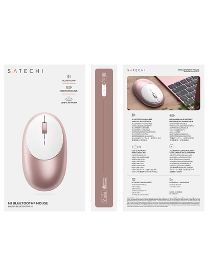 Simsiz sichqoncha Satechi M1 Bluetooth, qayta zaryadlanuvchi sichqoncha