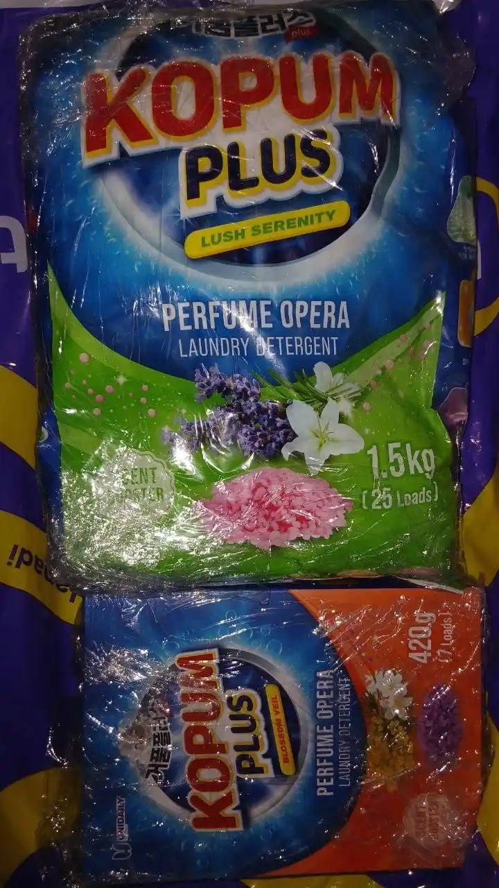 Kir yuvish kukuni Kopum Plus, avtomat, Koreyada ishlab chiqarilgan, rangli va oq kiyimlar