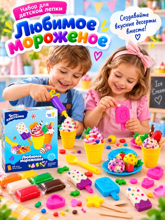 Набор для детской лепки „Любимые десерты“, DREAM MAKERS