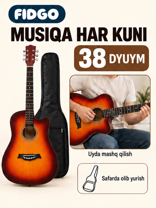 Akustik gitara, FIDGO to‘plamida 30 ta aksessuar