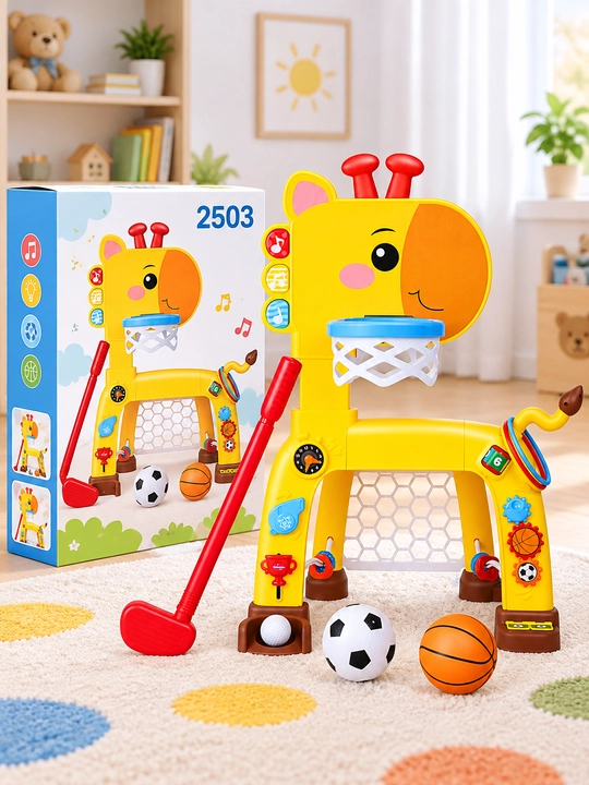 Многофункциональная спортивная игрушка в виде жирафа 2503