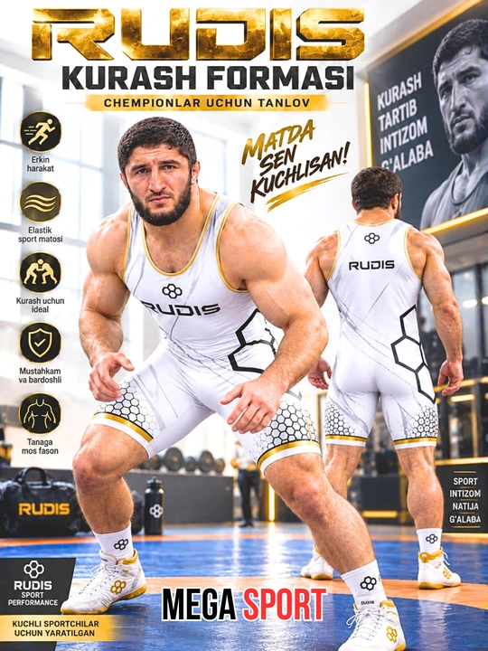RUDIS мужское профессиональное борцовское трико, эластичная форма для борьбы - 