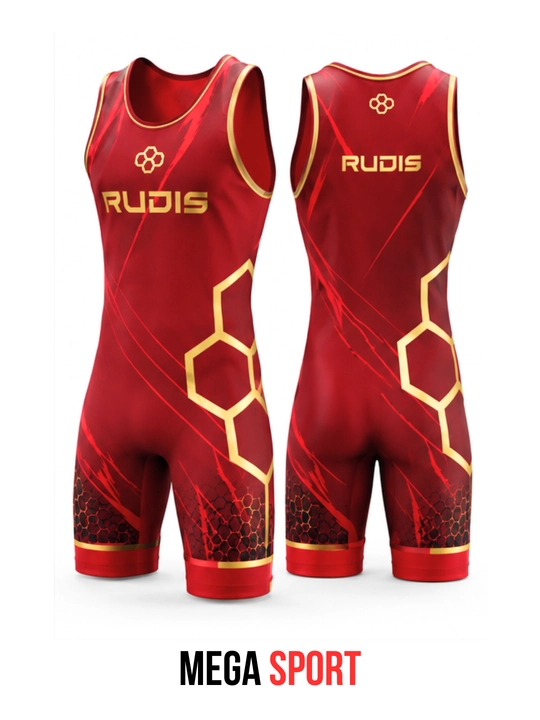 RUDIS erkaklar uchun professional kurash formasi, elastik sport singleti