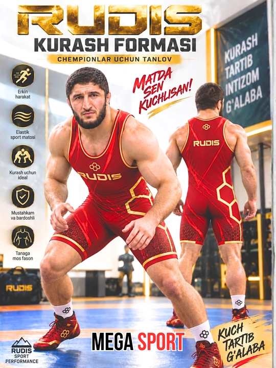 RUDIS мужское профессиональное борцовское трико, эластичная форма для борьбы - 