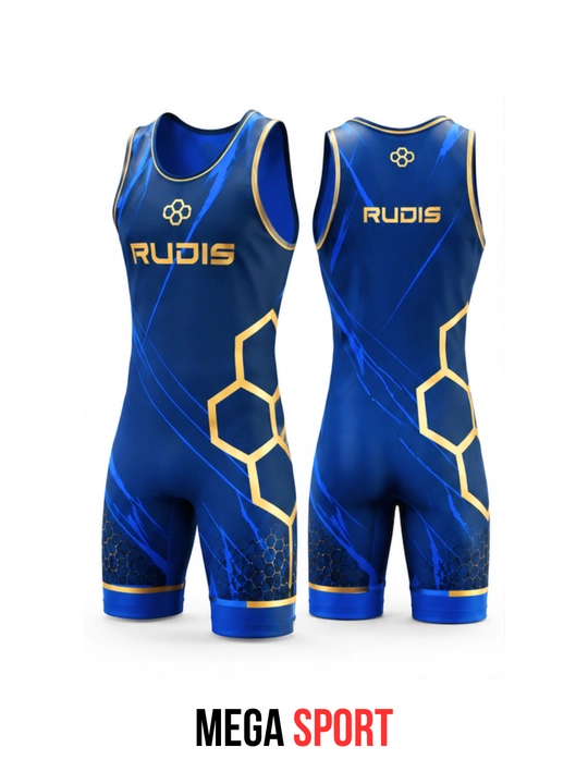RUDIS erkaklar uchun professional kurash formasi, elastik sport singleti