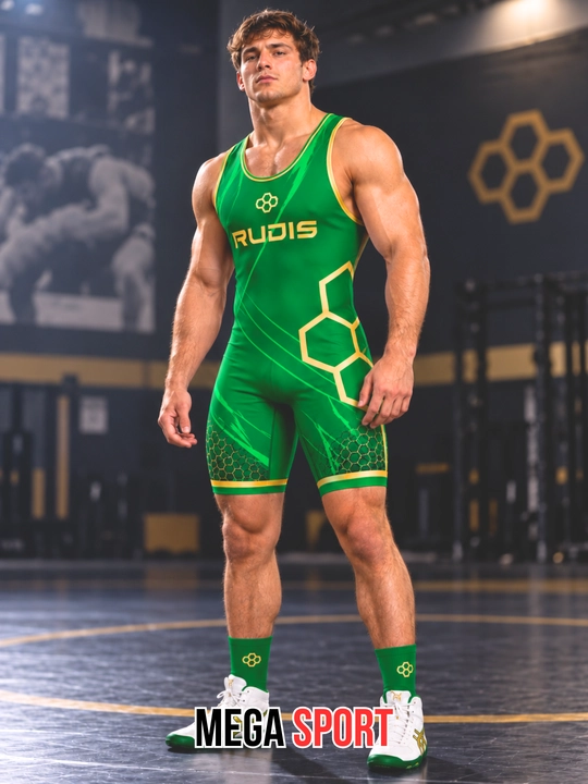 RUDIS erkaklar uchun professional kurash formasi, elastik sport singleti