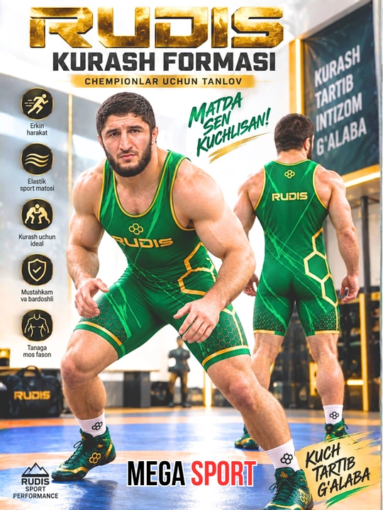 RUDIS мужское профессиональное борцовское трико, эластичная форма для борьбы - 