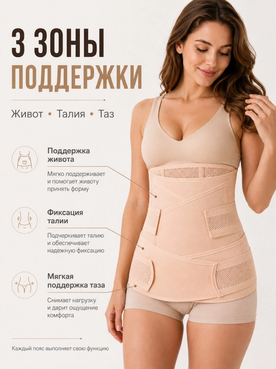 Бандаж для беременных, пояс корсет женский бандаж, корсет для женщин, универсальный 4 в 1