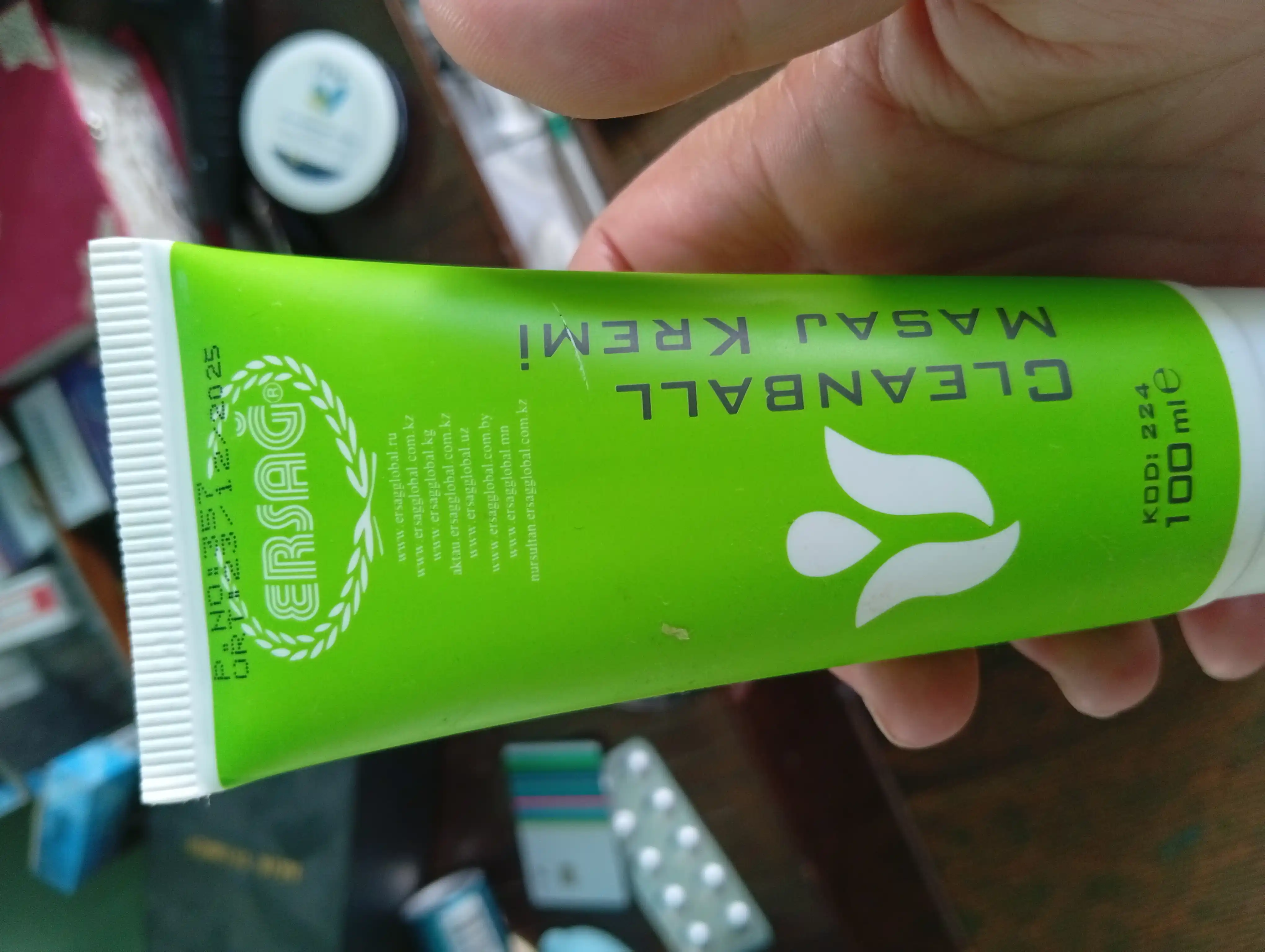 Ersag Cleanball massaj kremi, 100 ml, 200 ml