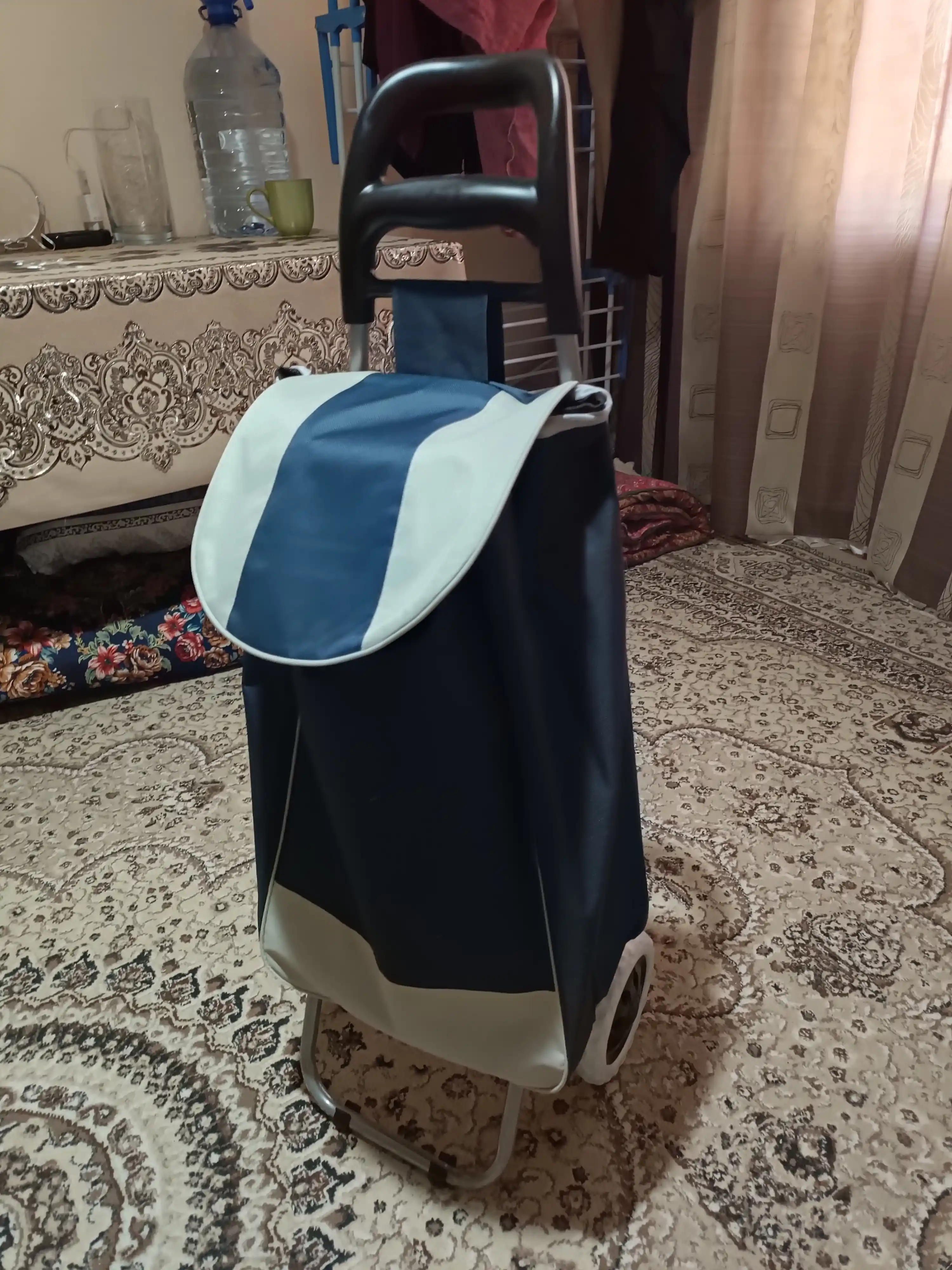 Сумка тележка, на колесах, 25 кг, складная, с металлическим каркасом
