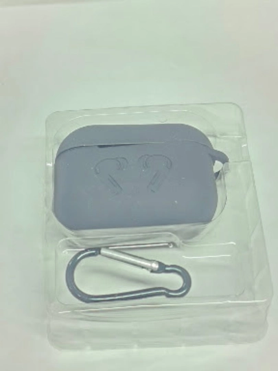 AirPods Pro 3 uchun g'ilof karabinli Apple knopkali chexol minigarnitura himoyasi - 