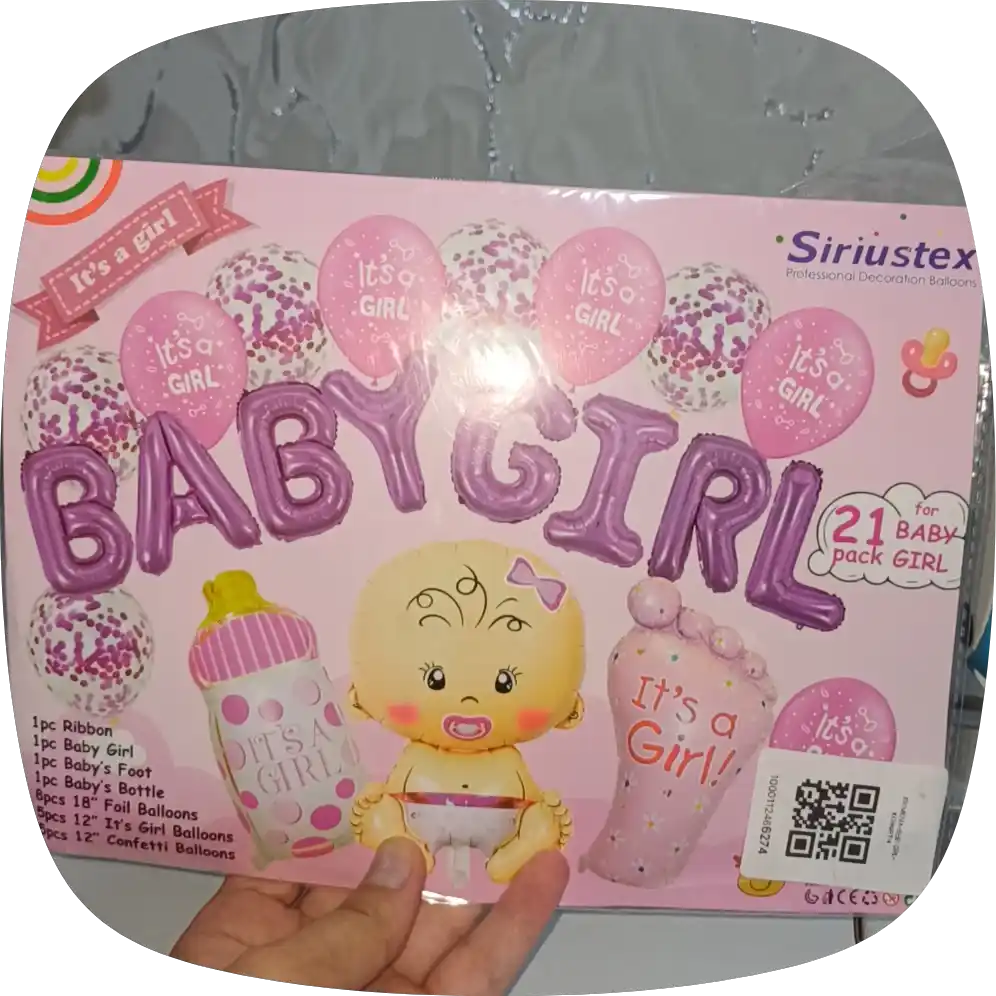 Набор воздушных шаров Baby Boy и Baby Girl