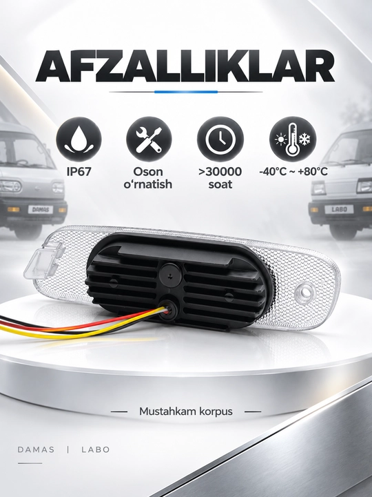 Многофункциональные LED туманки и поворотники , Damas и Labo, комплект 2 шт