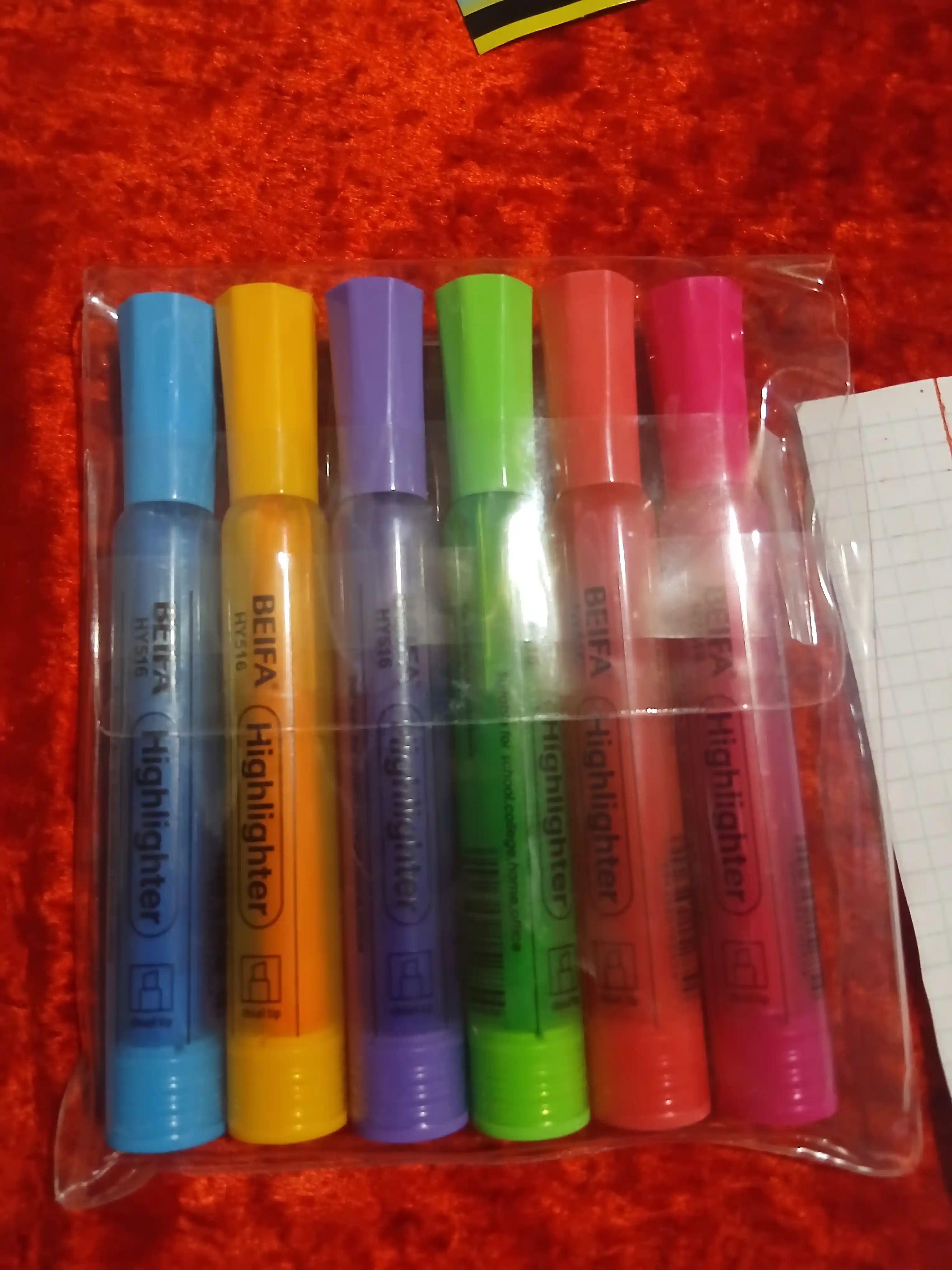 Tekst-marker Beifa HY516-A401, 6 rang