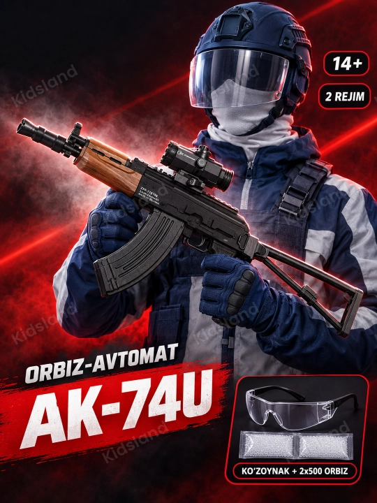 Orbiz avtomat oyinchoq va pistolet elektr, ko'zoynak va orbiz, 14+ - 