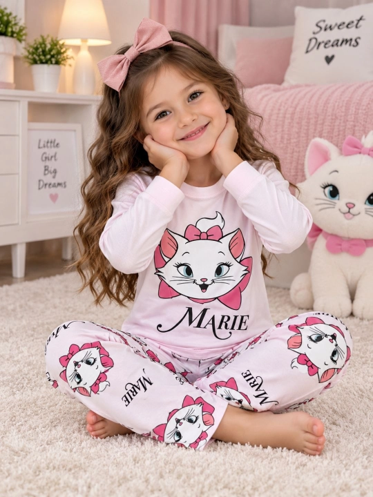 1-8 yoshli bolalar uchun uzun yengli yumshoq pijama