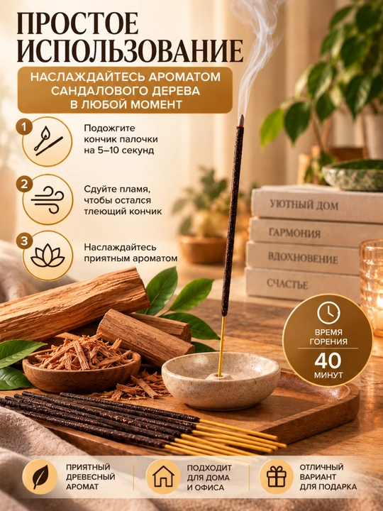 Uy uchun xushbo‘y tayoqchalar aromatli tayoqchalar 20 dona