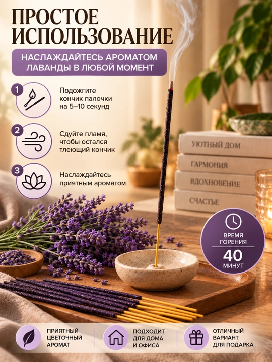 Uy uchun xushbo‘y tayoqchalar aromatli tayoqchalar 20 dona
