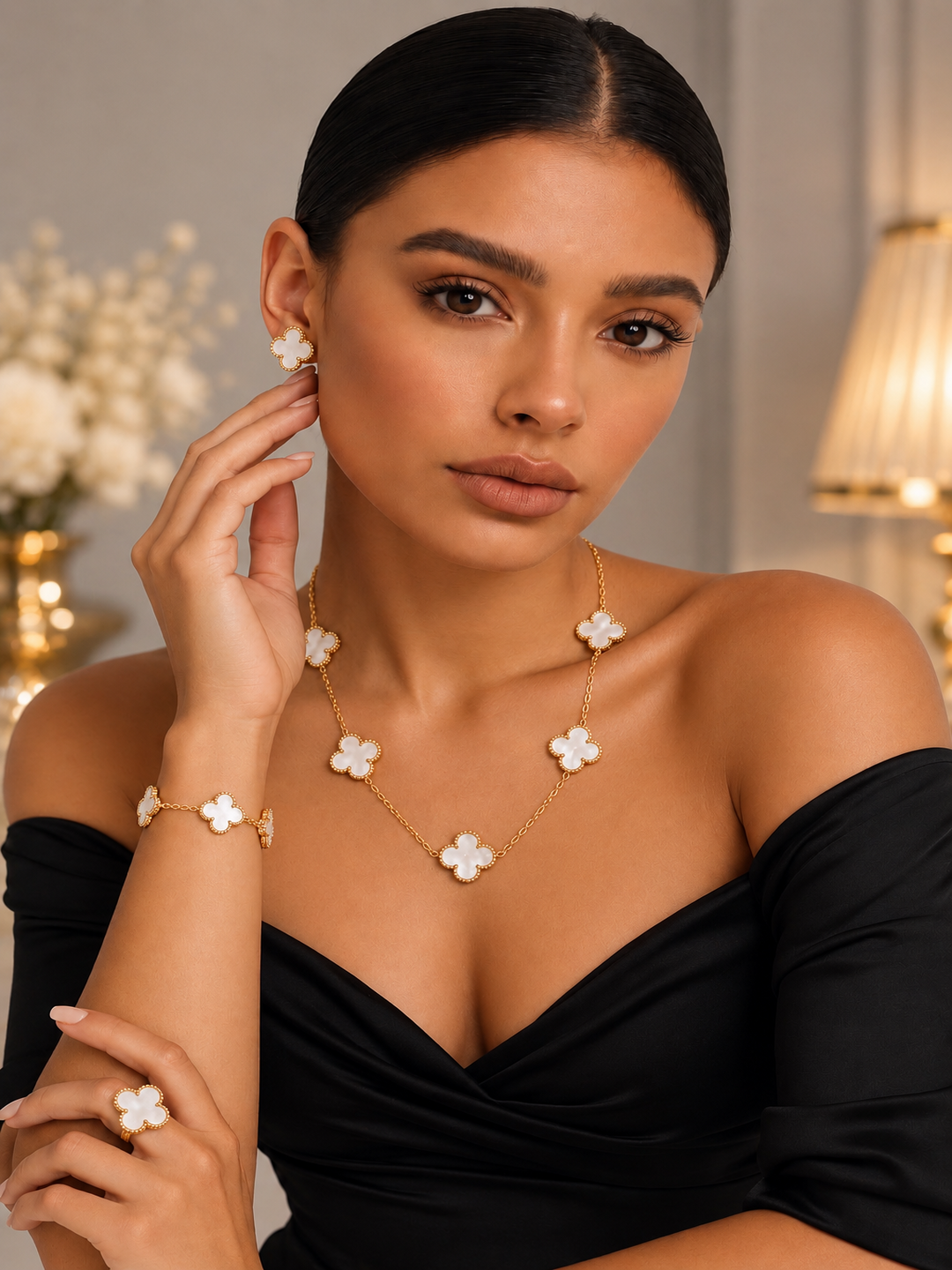 Комплект украшений 4 в 1 Van Cleef