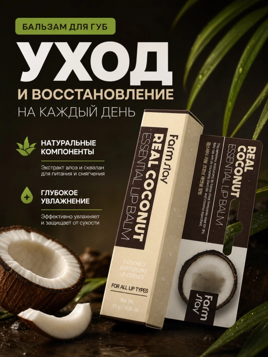 Увлажняющий бальзам для губ - 